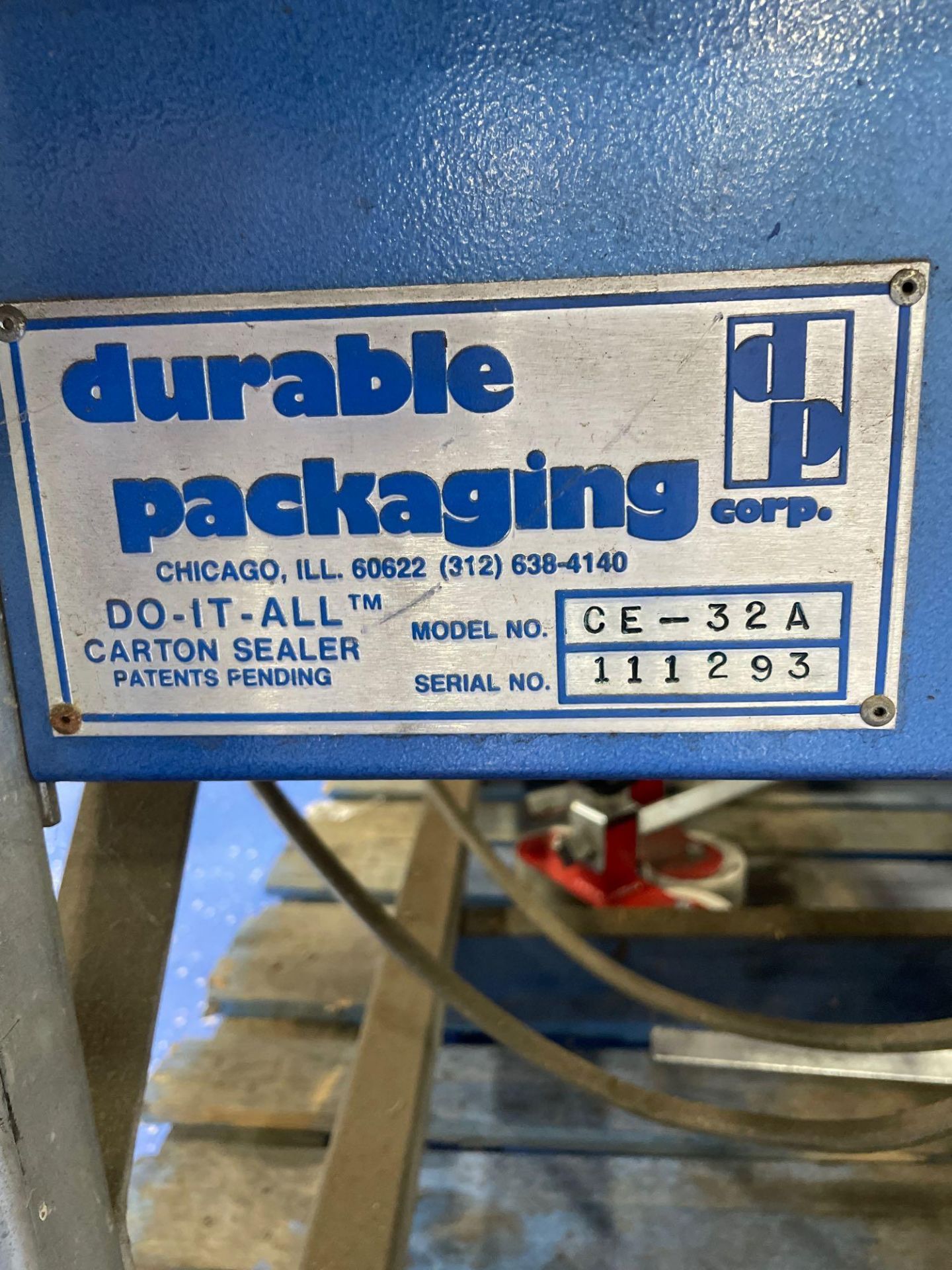 Durable Packaging CE-32A Top and Bottom Case Sealer - Image 7 of 7