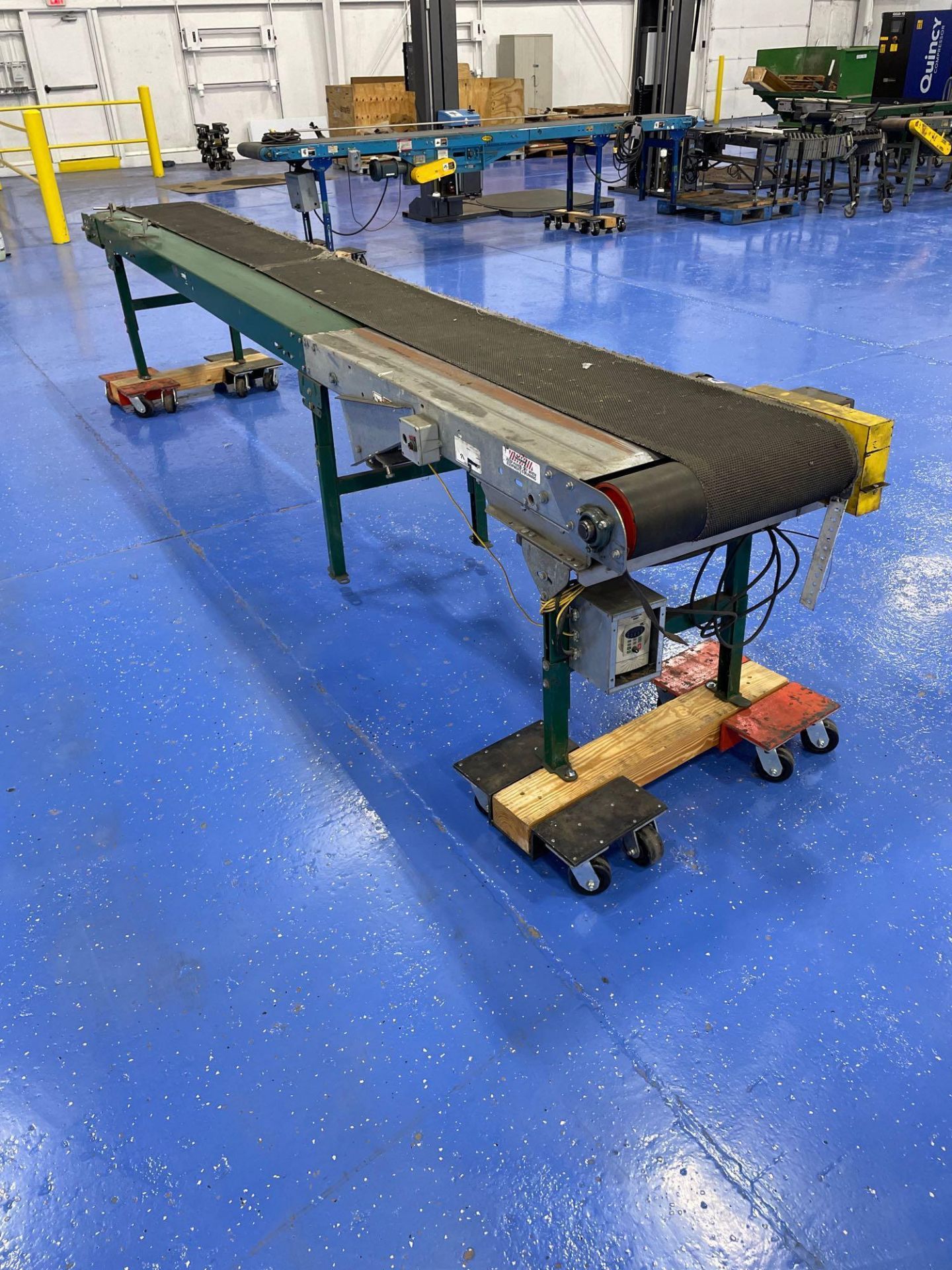 Case Belt Conveyor 16’ long x 17” wide - Image 9 of 9