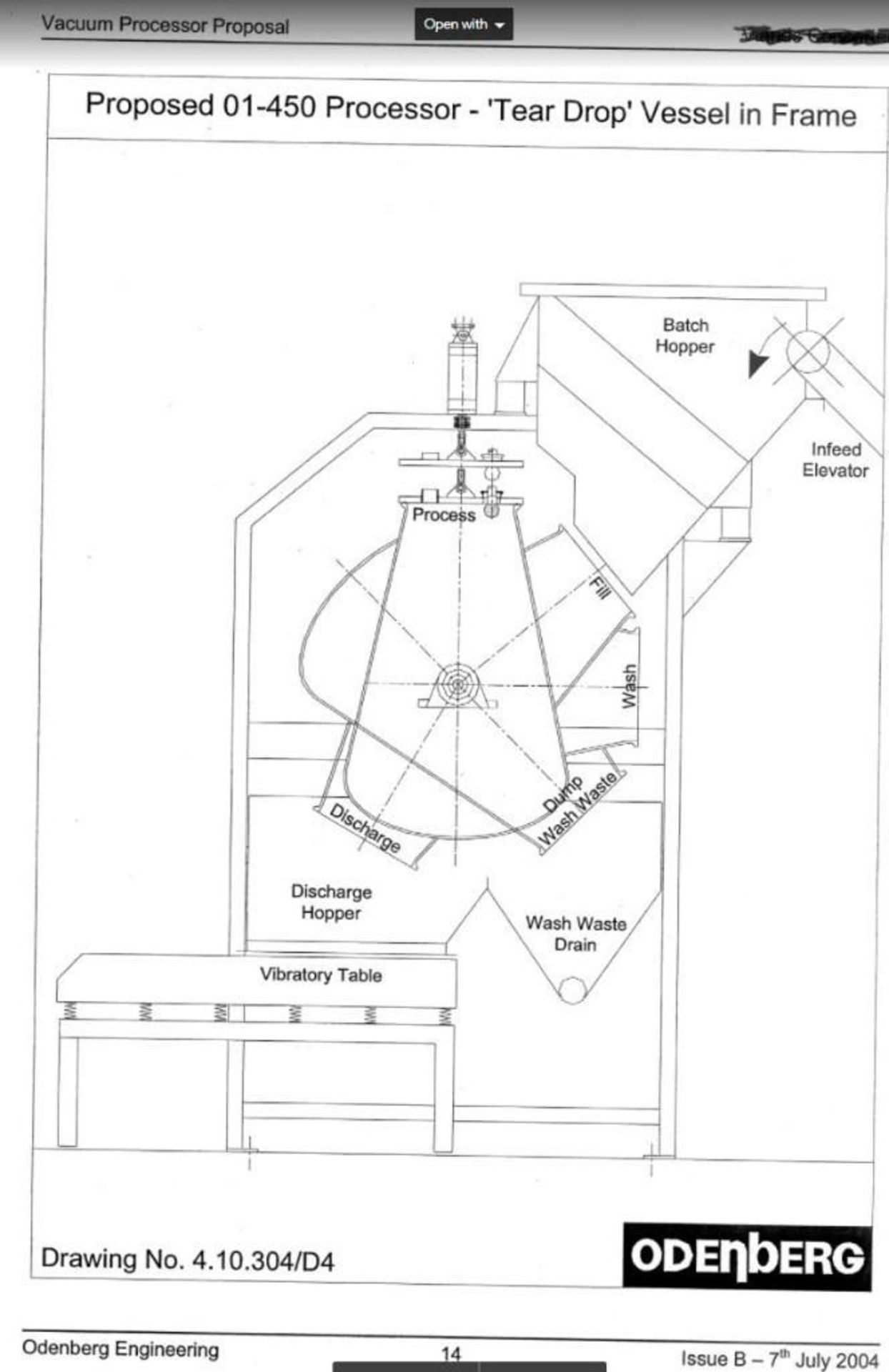 Odenberg 450 Liter Vacuum Processor - Image 8 of 8