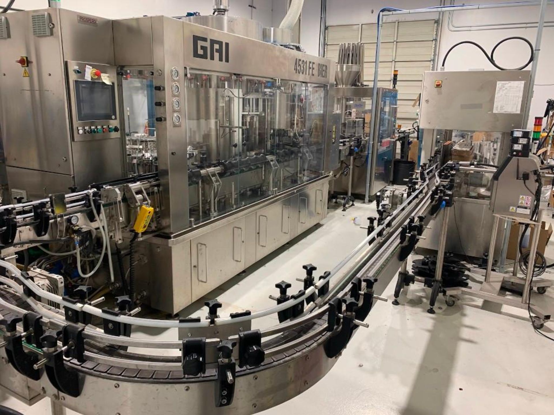 16 head x 3 crowner GAI 4531- FE-BIER electro-pneumatic complete bottling line - Image 3 of 7