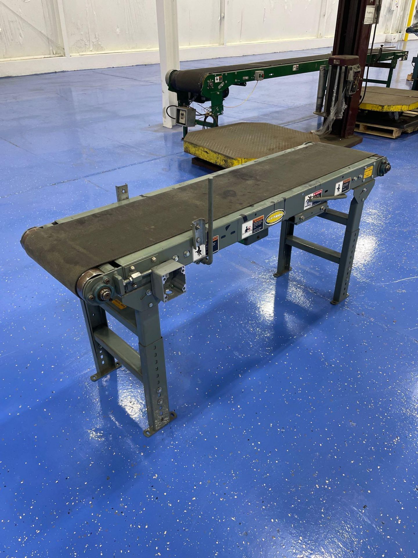 Hytrol Case Belt Conveyor 6’ long x 14” wide - Image 2 of 7