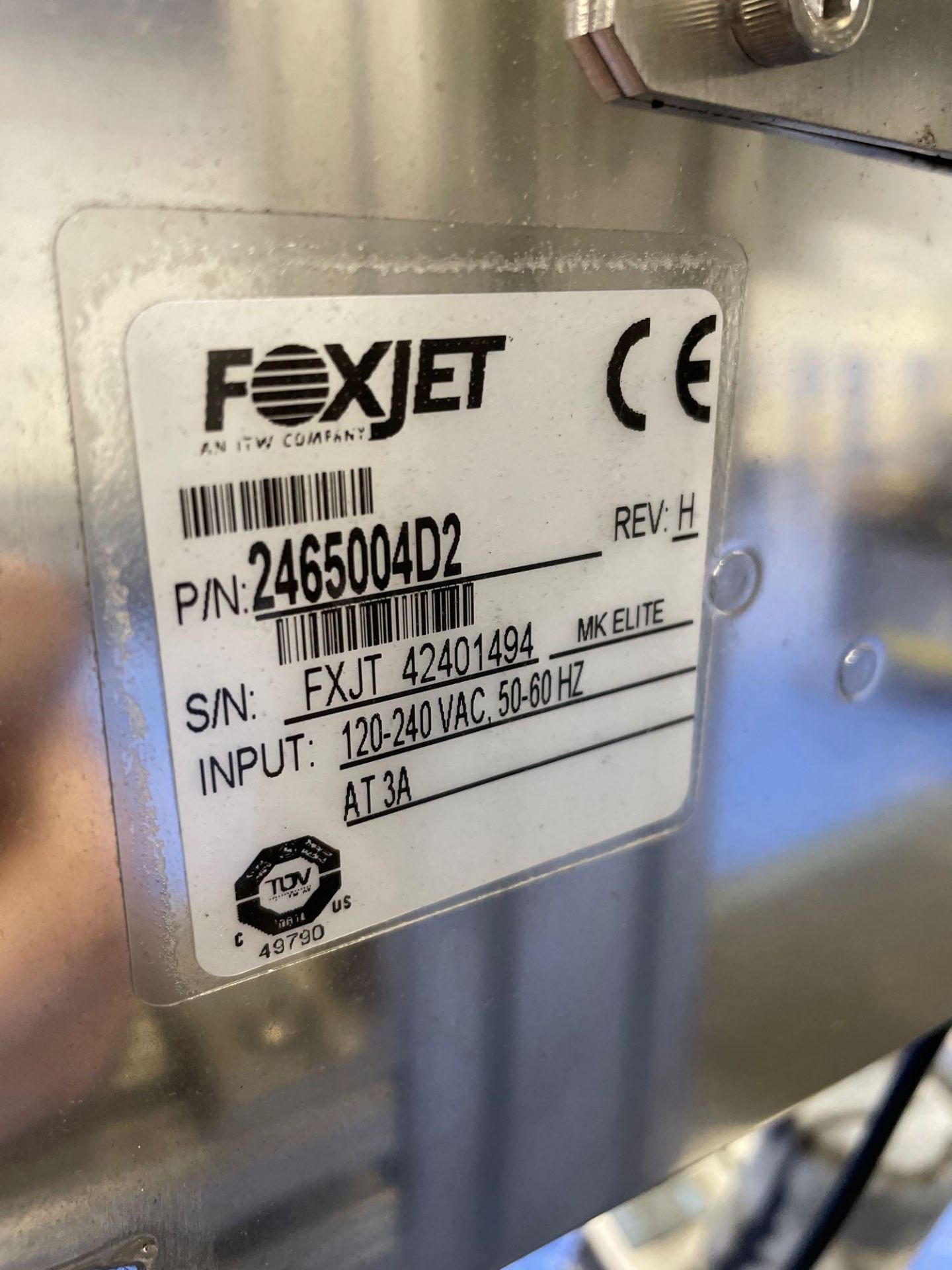 Foxjet Marksman Elite Inkjet Printers with Conveyor - Image 10 of 13