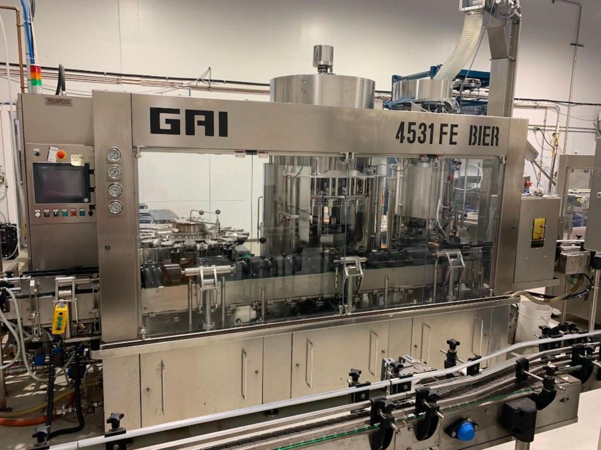 16 head x 3 crowner GAI 4531- FE-BIER electro-pneumatic complete bottling line