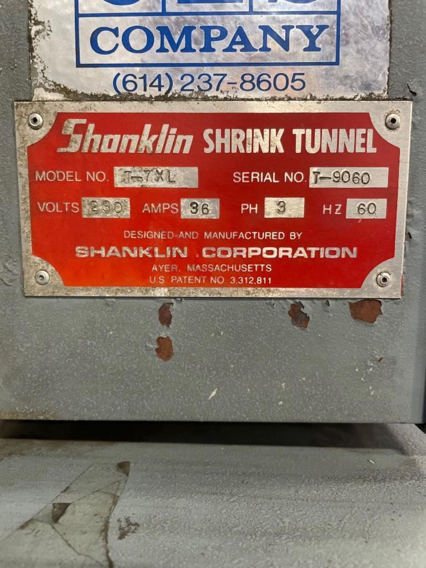 Shanklin T-7XL Heat Shrink Tunnel - Image 9 of 10