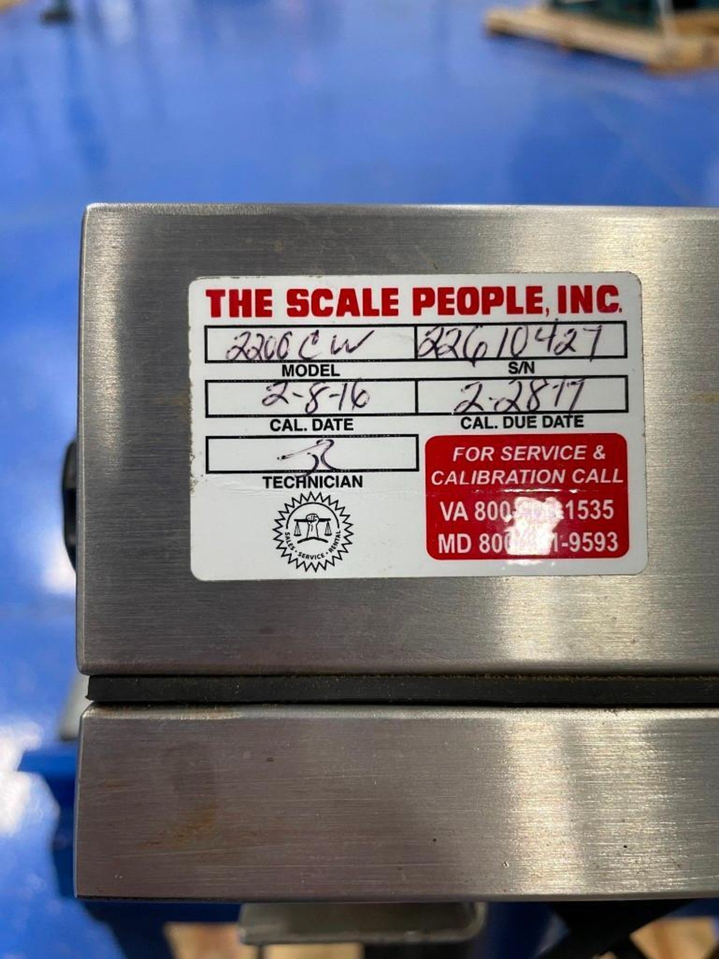 The Scale People Inc. 2200 CWM Checkweigher - Image 4 of 4