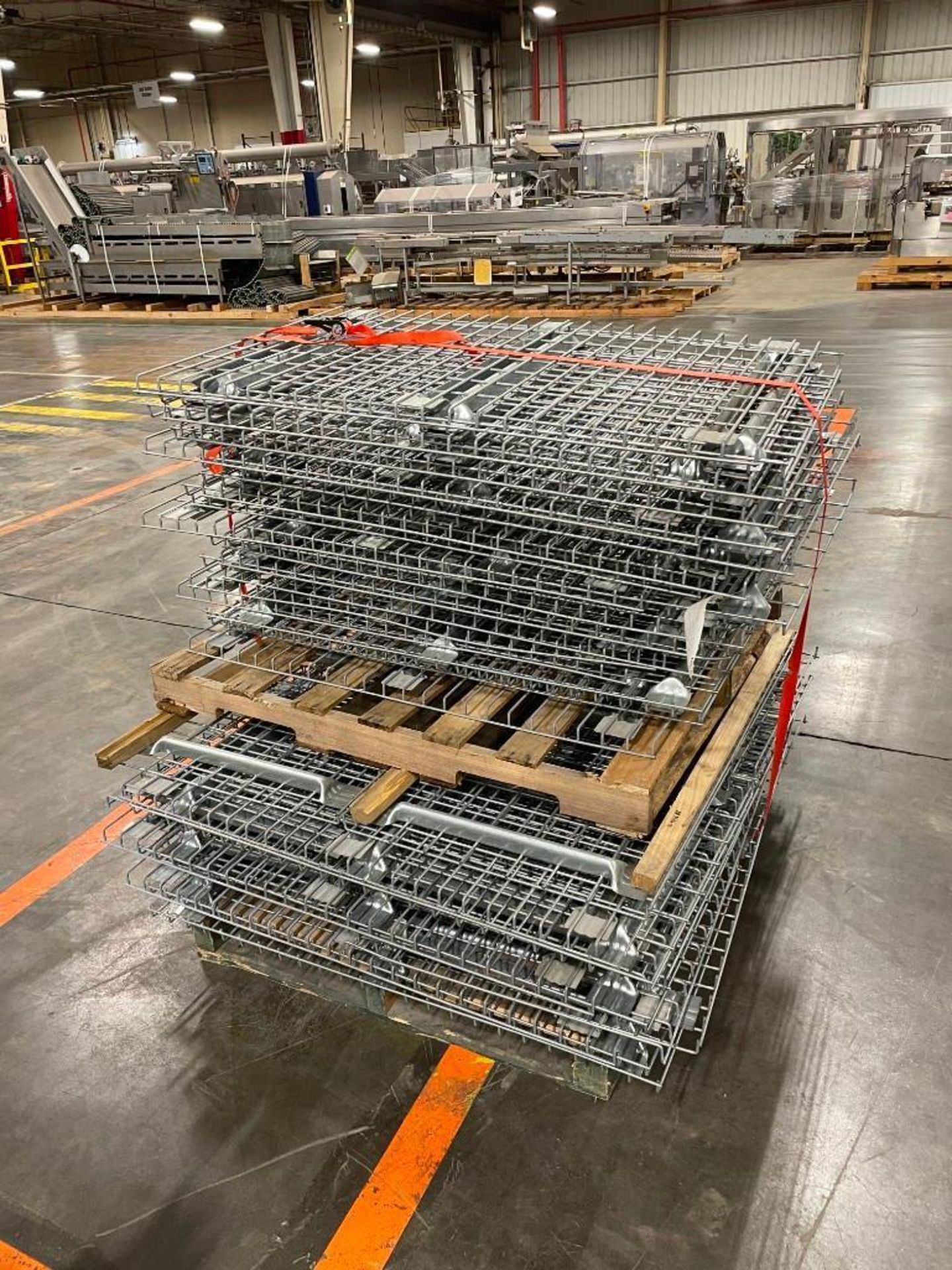 Lot of Pallet Racking, (58) Wire Baskets 31" x 46" & 25" x 46"