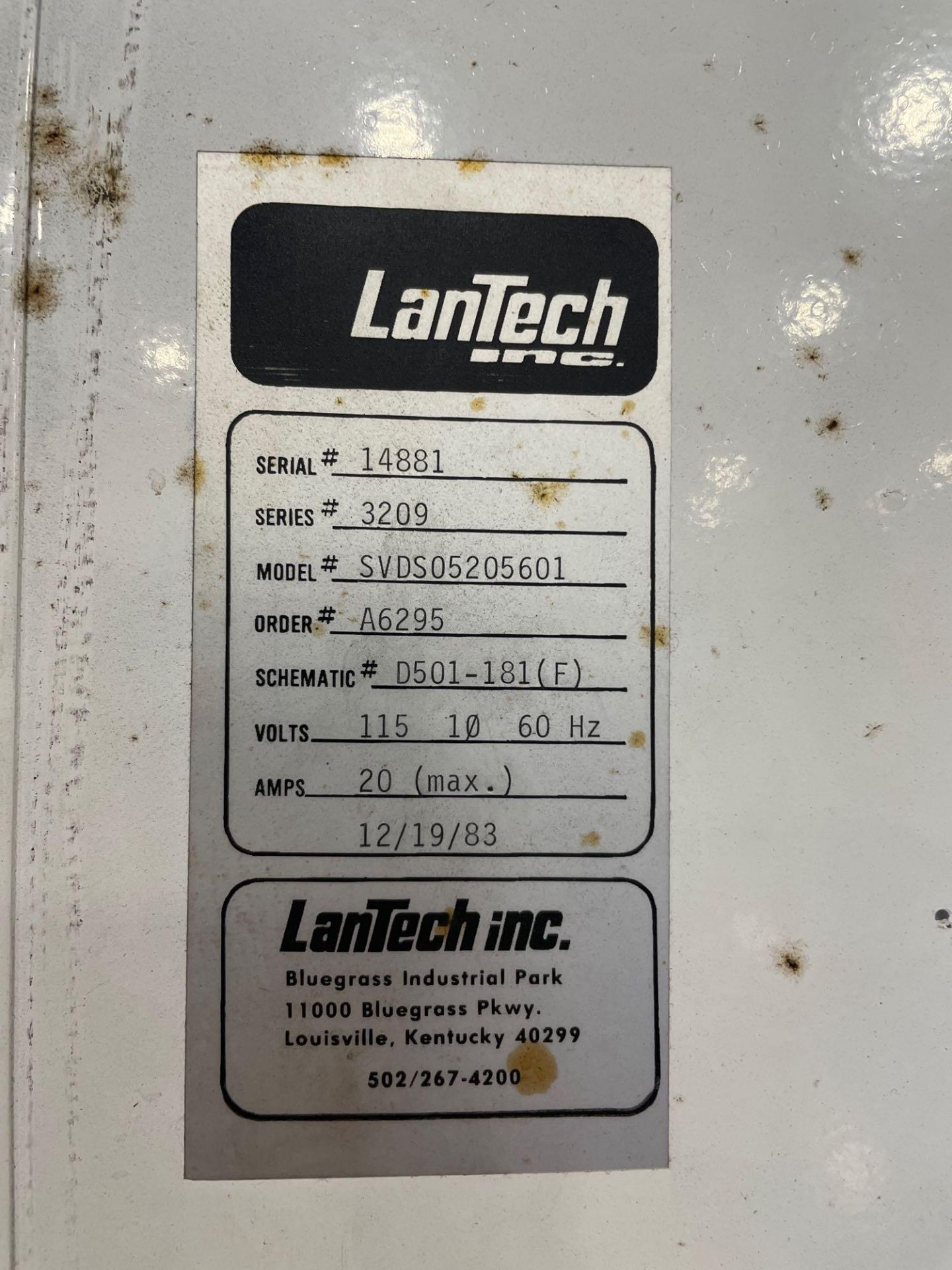 Lantech Lan-Wrapper V-Series High Profile Stretch Wrapper - Image 11 of 12