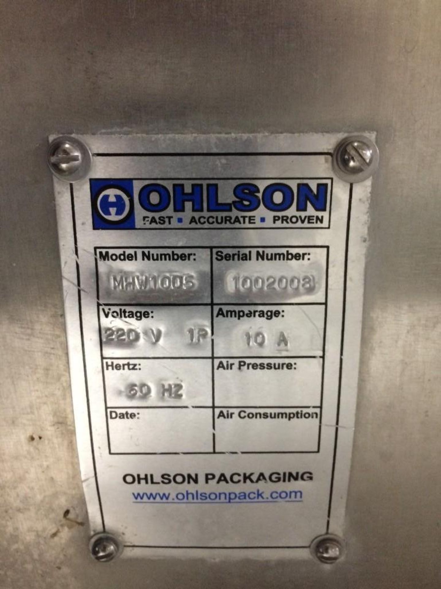 Ohlson MHW-CW10 CCW with Complete Packing Line - Image 9 of 11