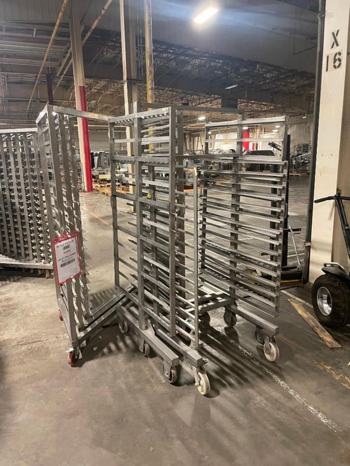 Lot of (5) Miscellaneous Rolling Racks