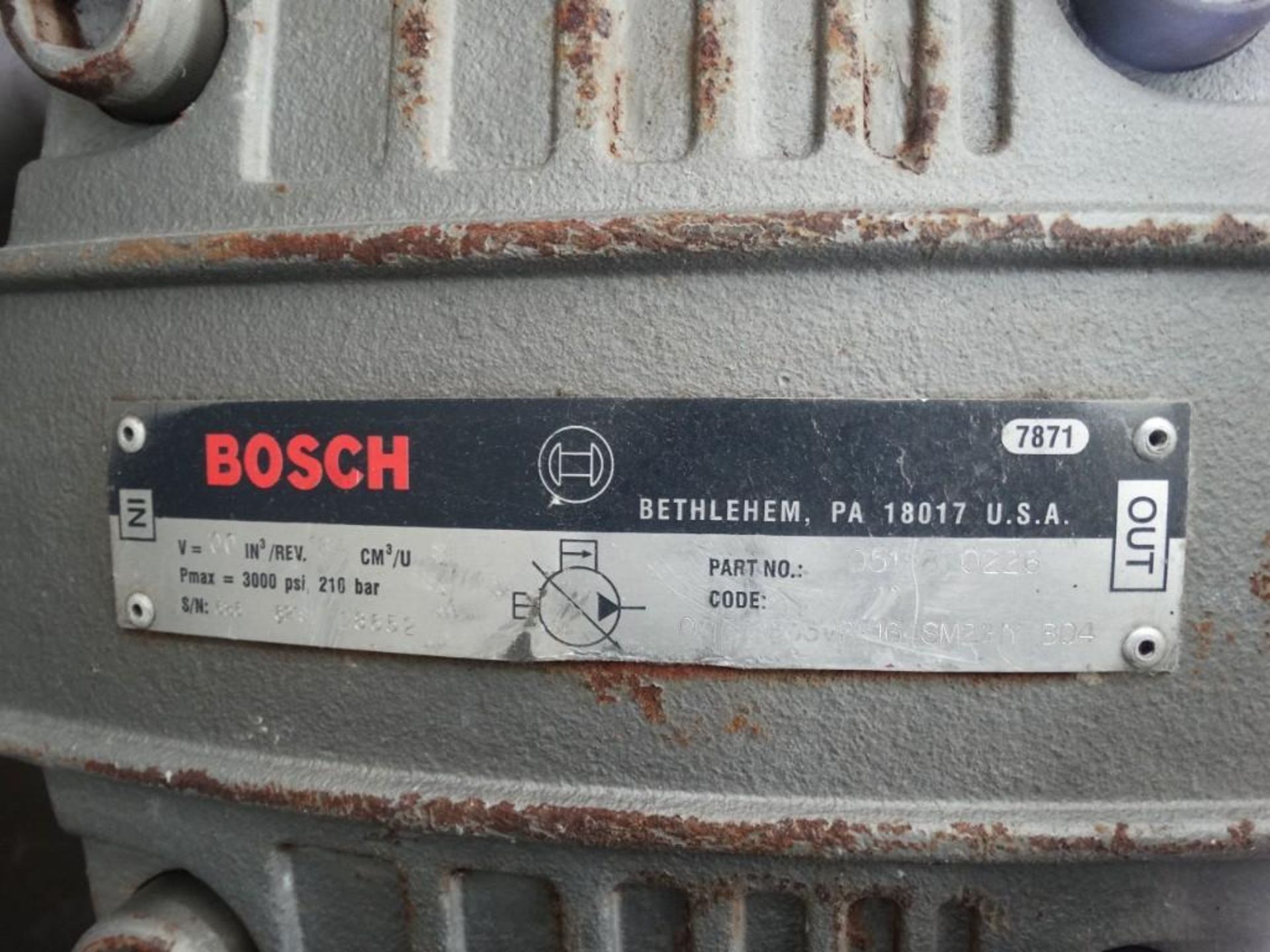 Bosch Toshiba Large Hydraulic Power Pack - Image 6 of 10
