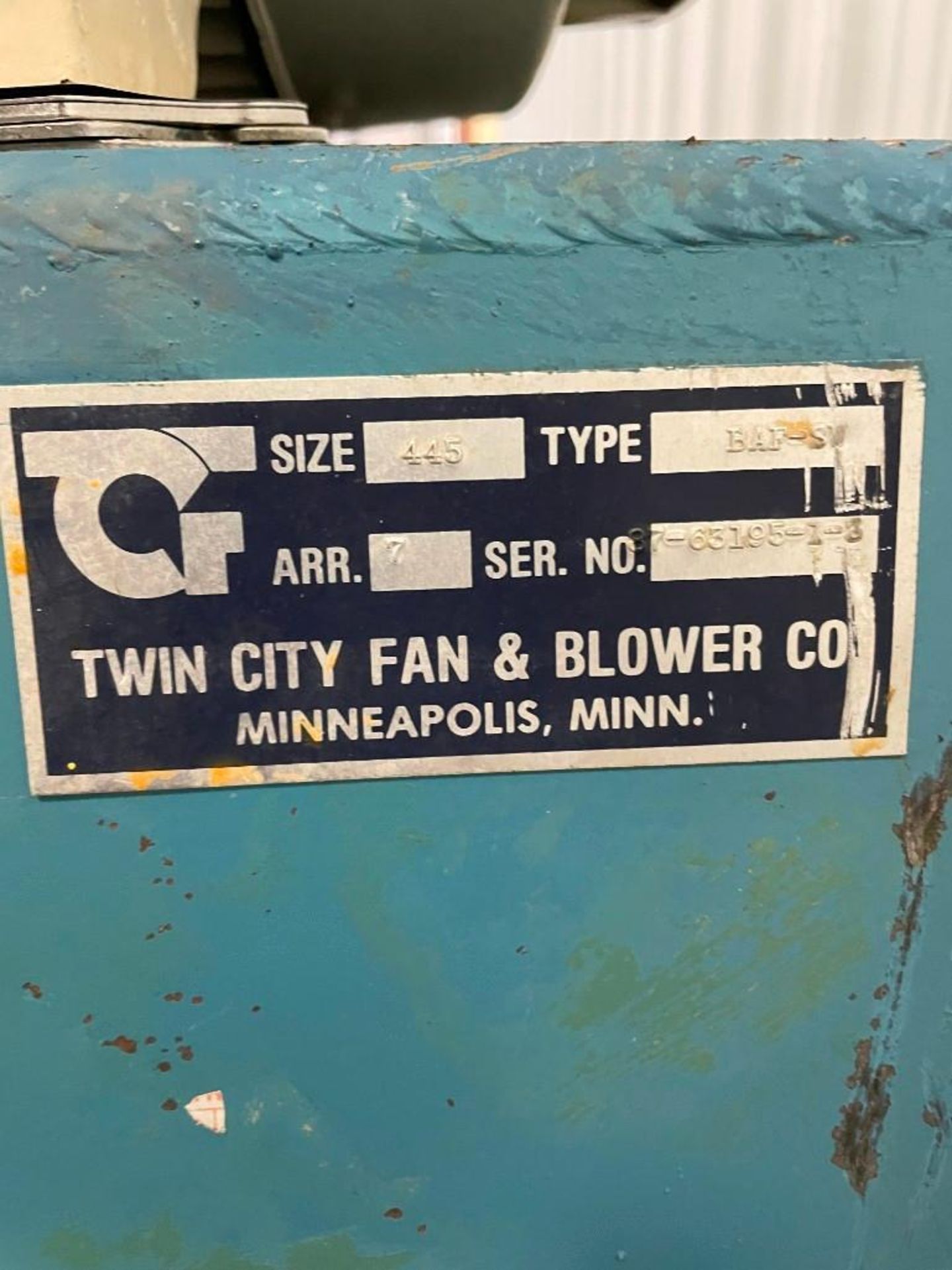 Twin City Fan and Blower BAF-S11 Blower Steel - Image 4 of 6