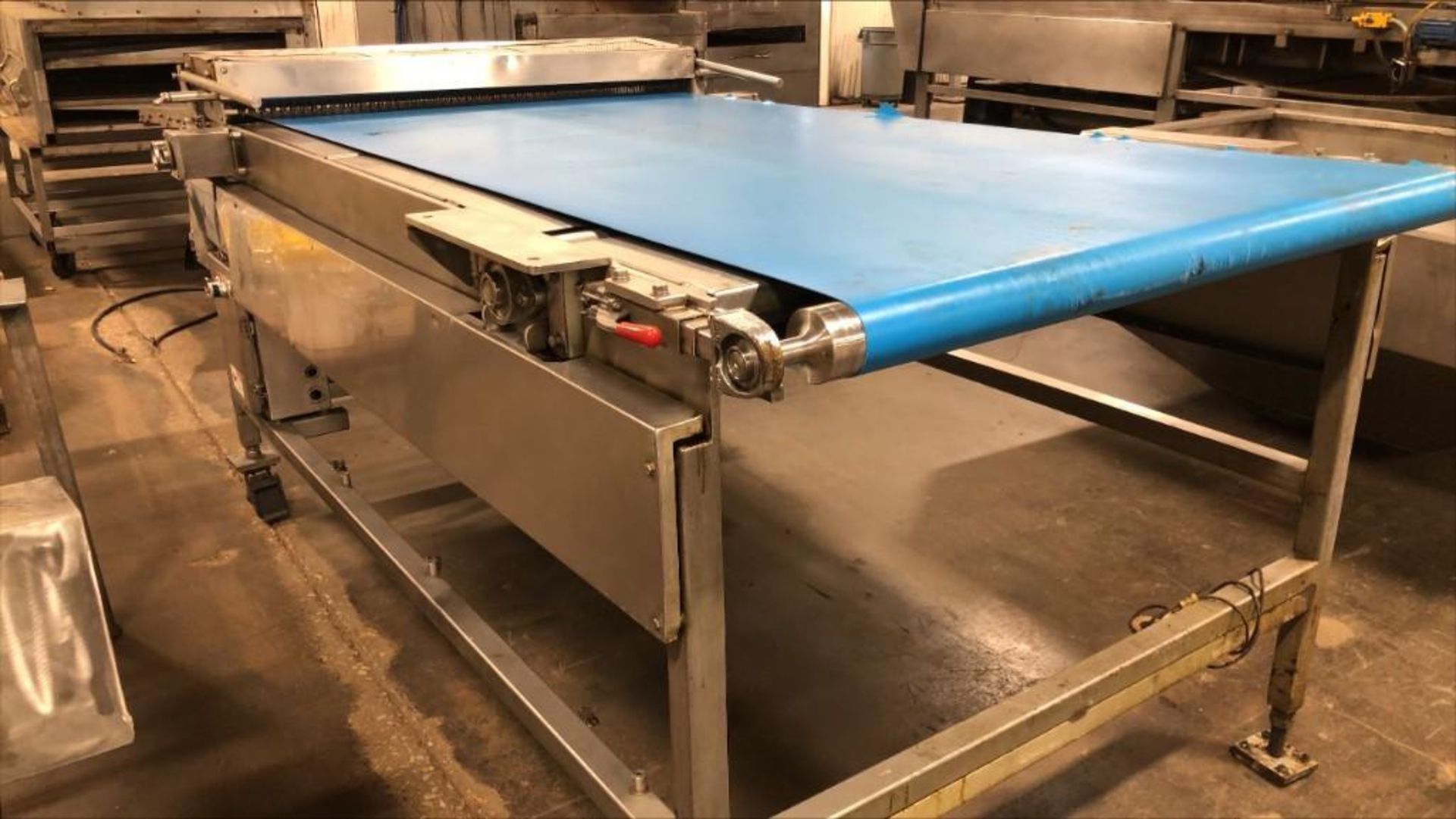 Blue Belt Pizza Conveyor With Dough Perforator - Image 3 of 9