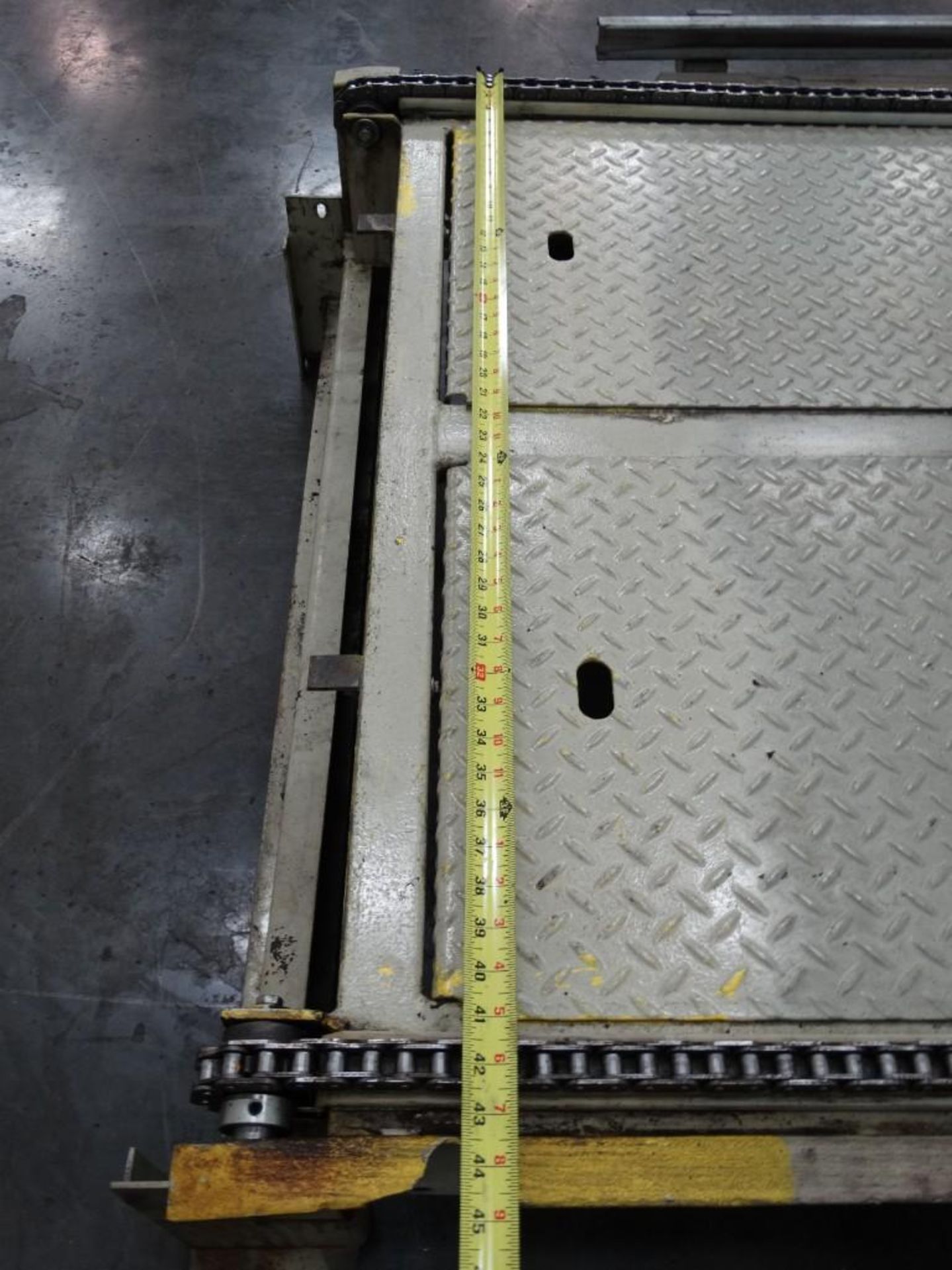 120" Long x 45" Wide Chain Pallet Conveyor - Image 8 of 12