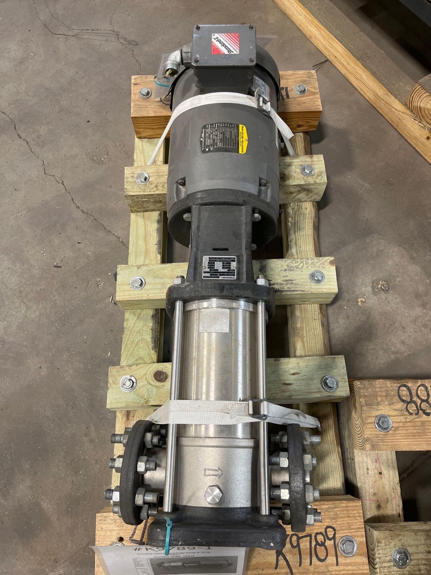 Grundfos Centrifugal Pump w/ 10 HP Baldor Motor