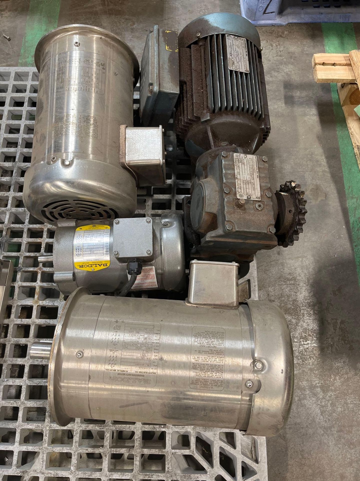 baldor and sew eurodrive motors and gear box