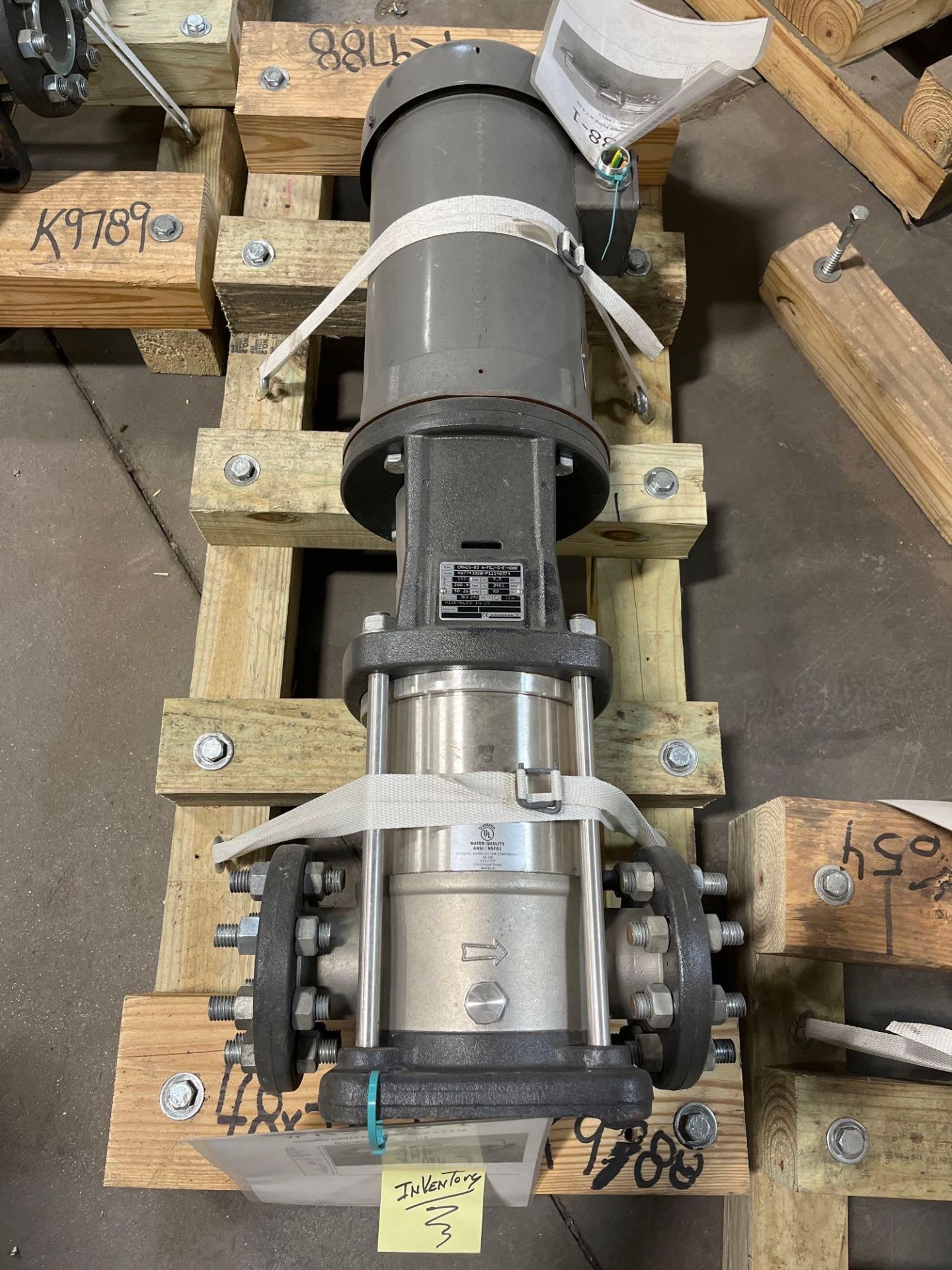 Grundfos Centrifugal Pump w/ 7.5 HP Baldor Motor