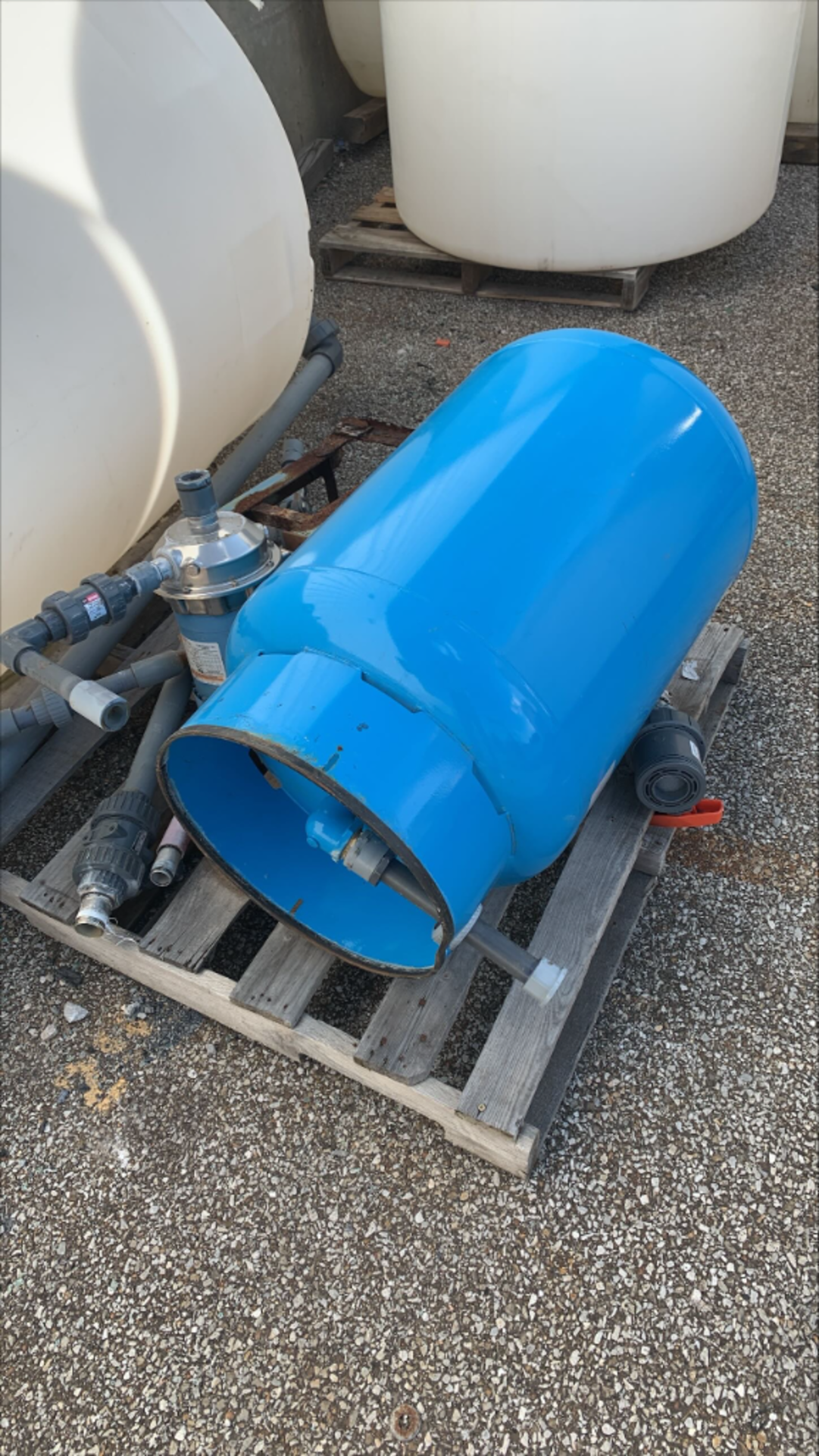 Blue Compressed Air Tank