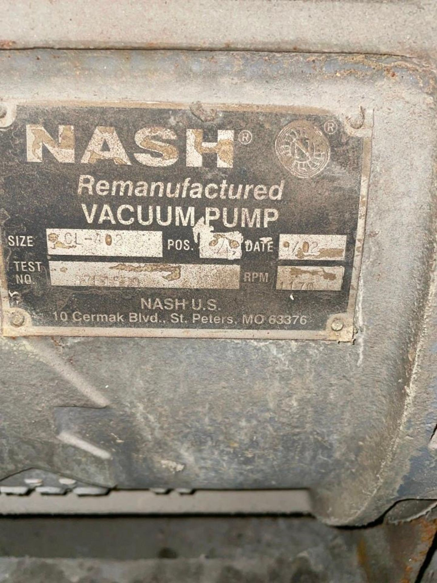 Nash CL-402 30 Horsepower Vacuum Pump - Image 4 of 7