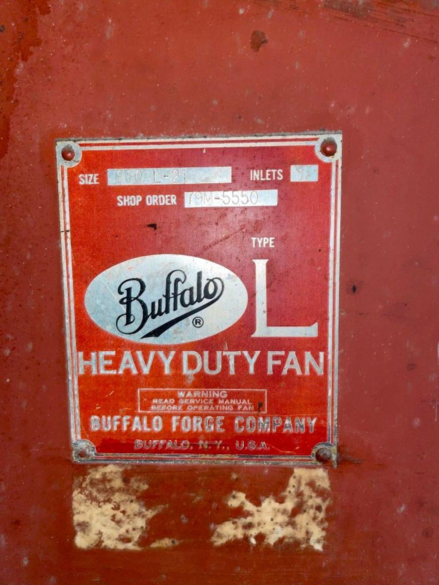 Buffalo Forge 50 HP Heavy Duty Blower - Image 7 of 8