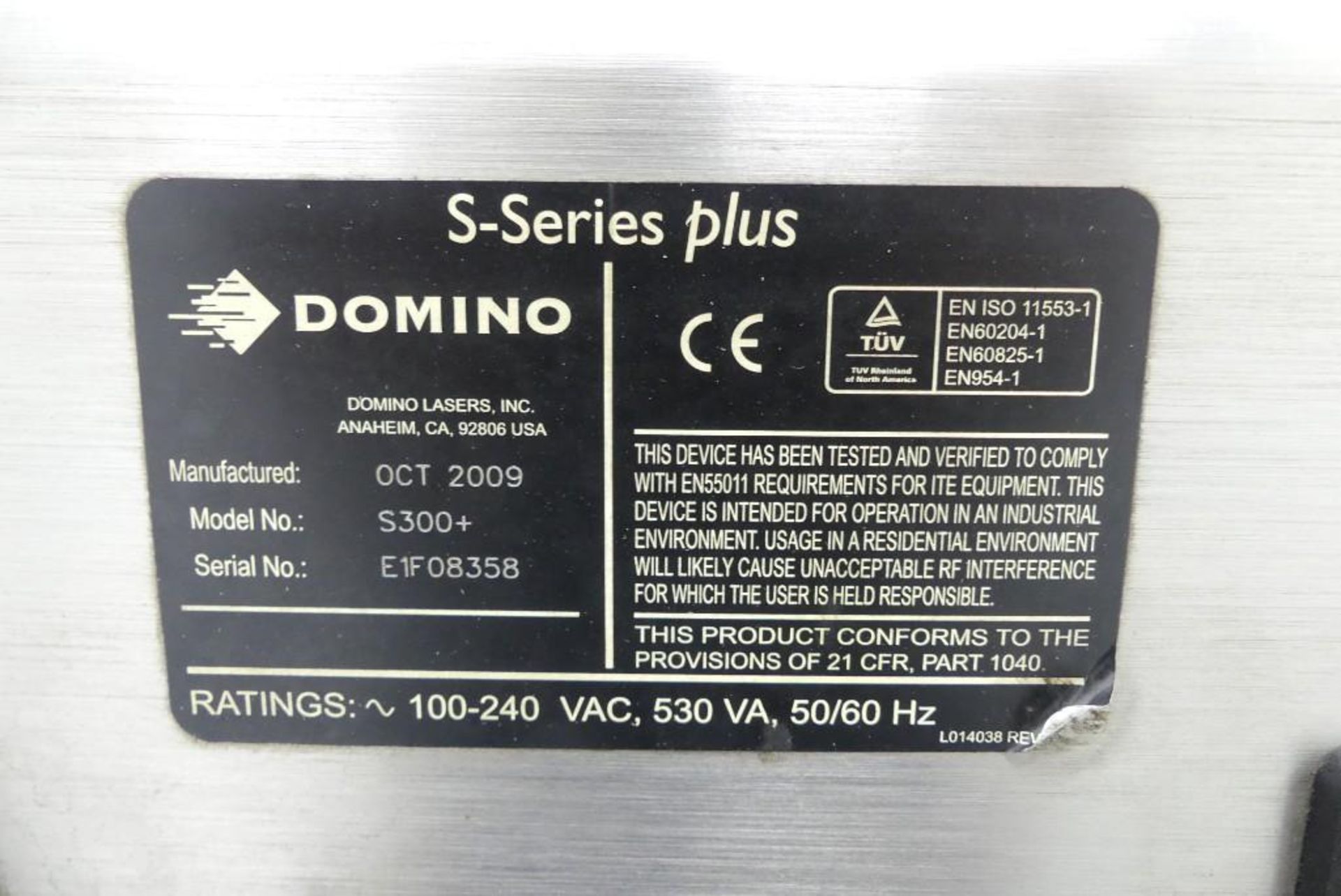 Domino S300+ Series Laser Coder - Image 10 of 10