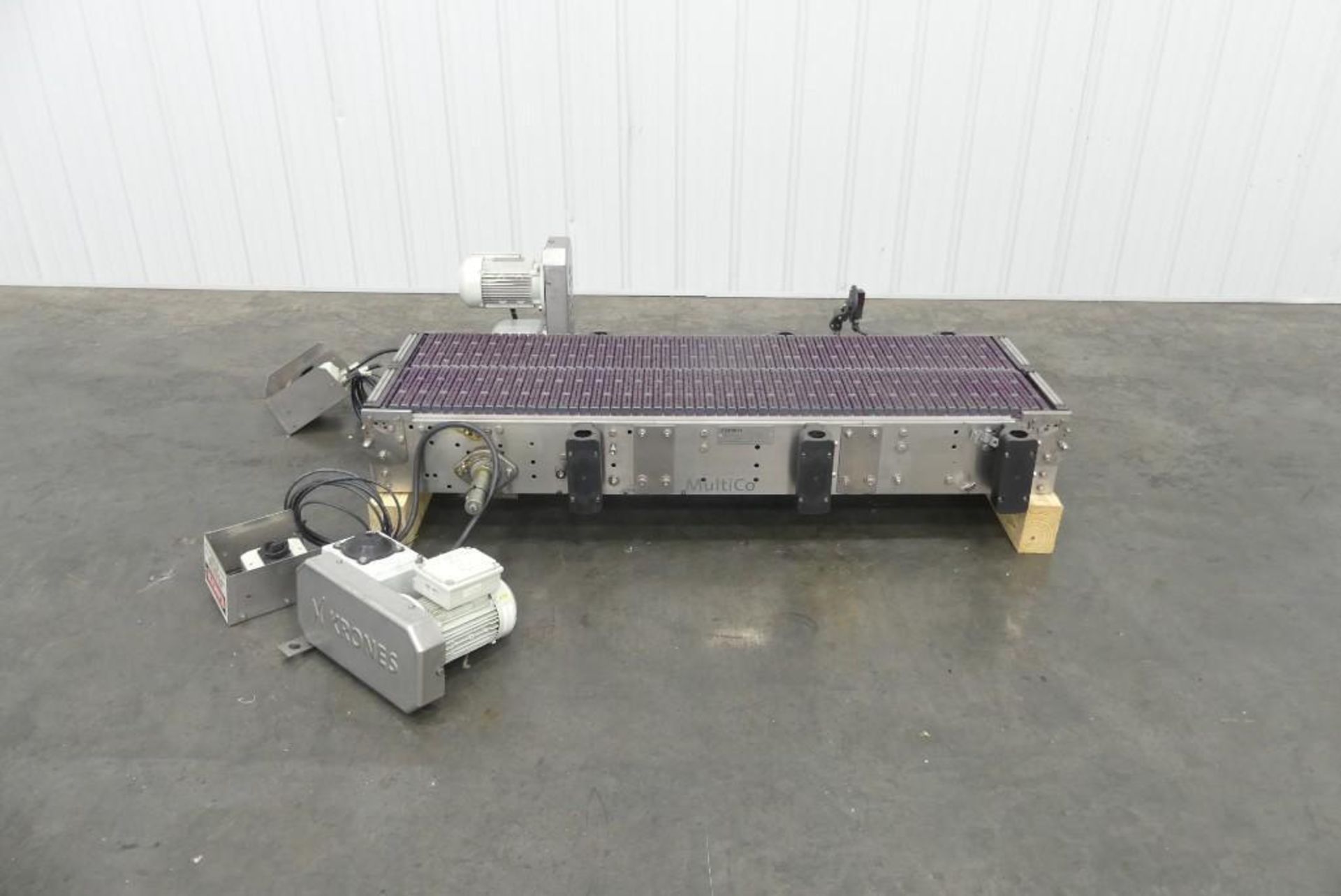 Krones Low Pressure Mat-Top Conveyor 20"W x 67"L - Image 3 of 5