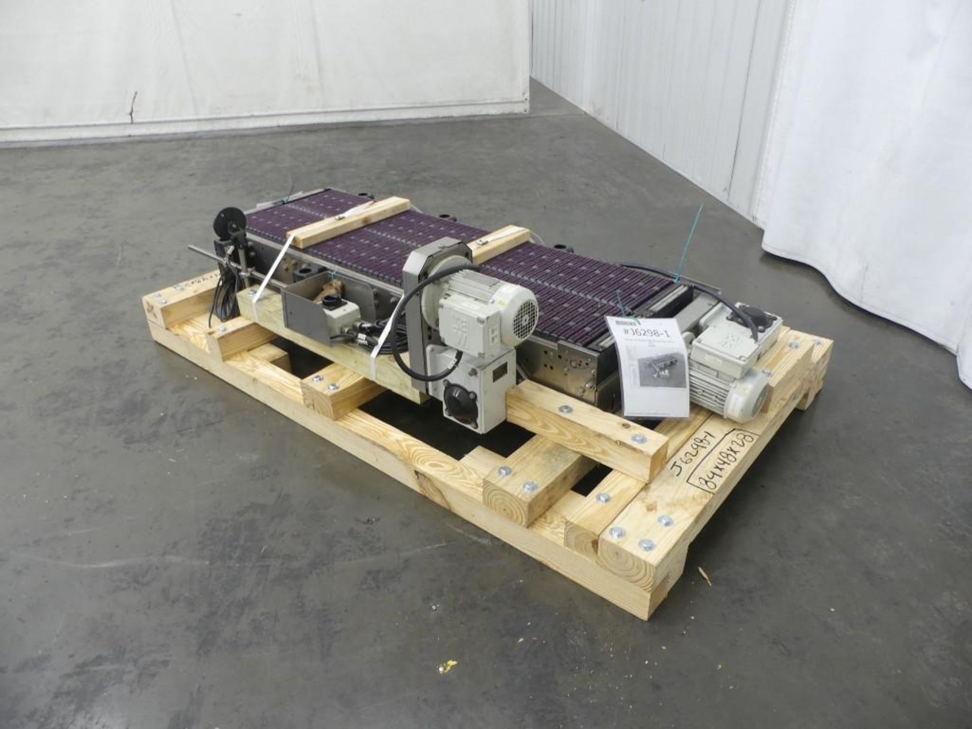 Krones Low Pressure Mat-Top Conveyor 20"W x 67"L - Image 2 of 5