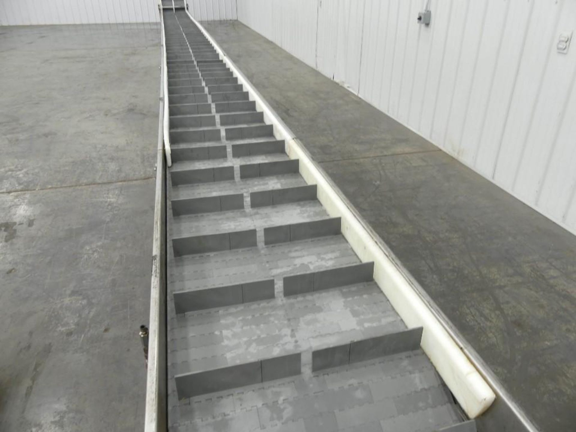 25" Wide Cleated Incline Conveyor 80" Discharge - Image 6 of 8