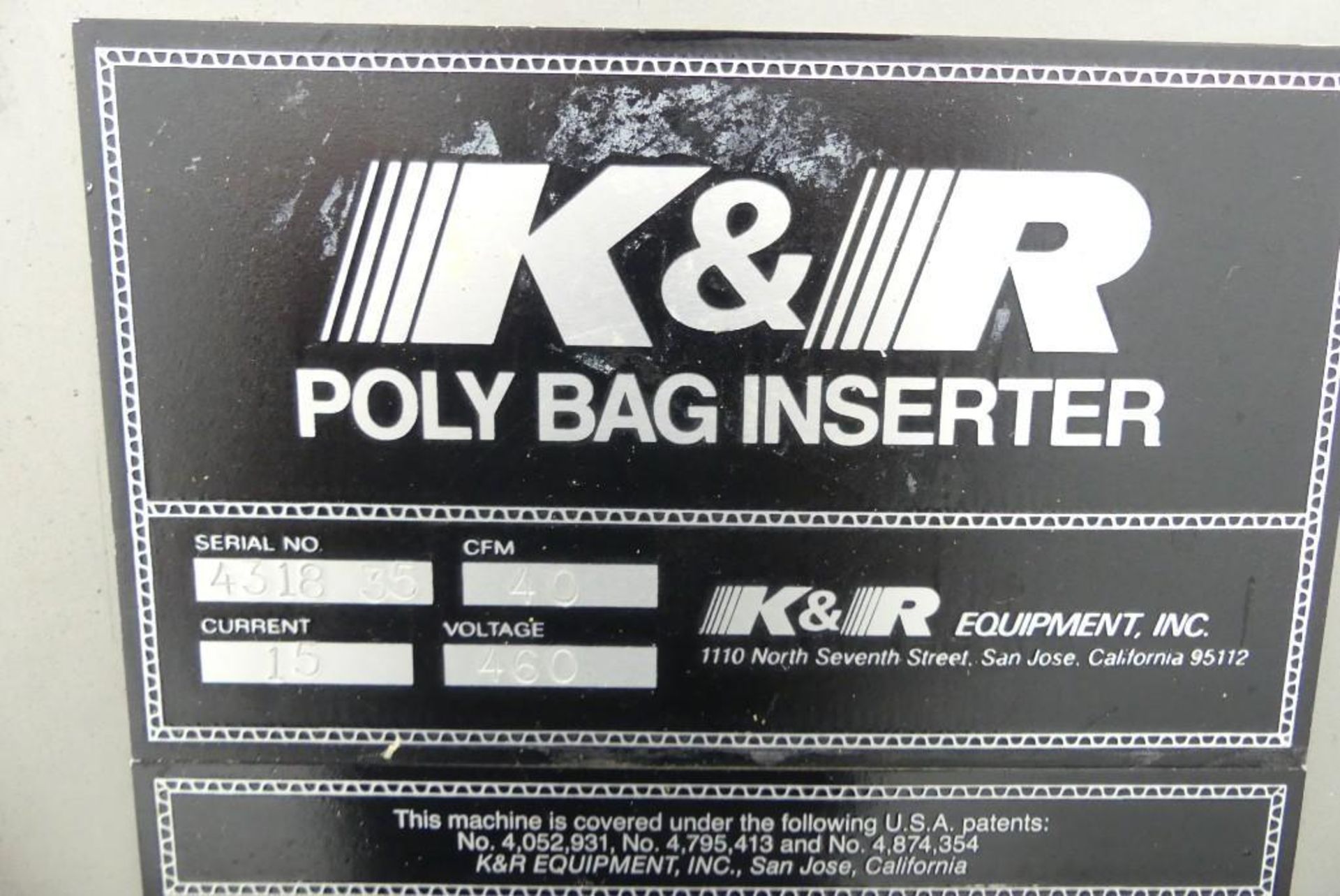 K&R PBI Poly Bag Inserter and Tape Case Erector - Image 17 of 17