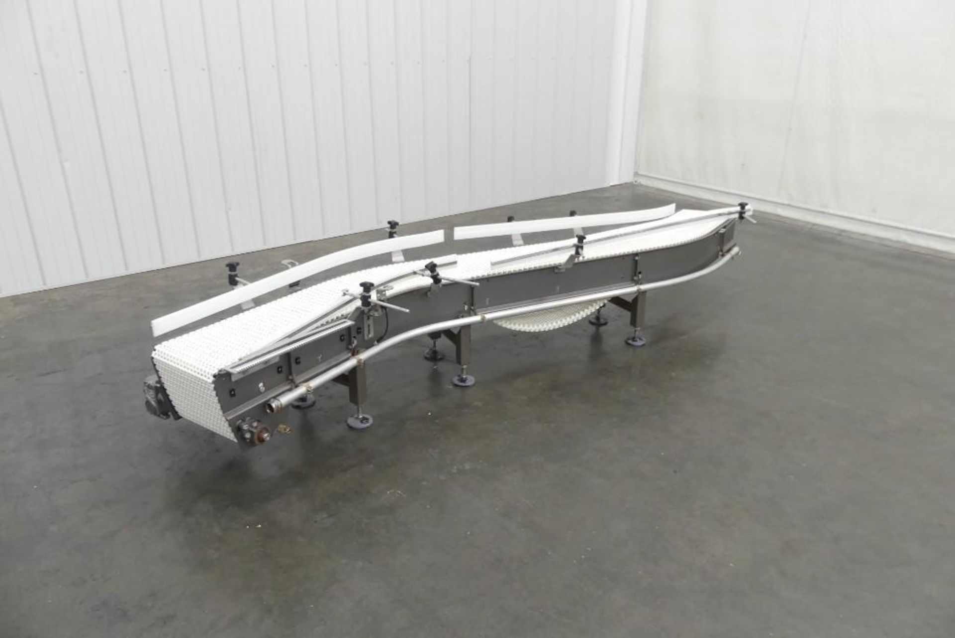 Plastic Mat-Top S-Curve Conveyor 12" W x 120" L