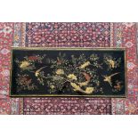 Maison Bagues / Maison Jansen French Brass and Gilt Black Lacquer Coffee Table