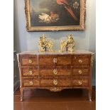 A Louis XV Ormolu-Mounted Kingwood and Fruitwood Commode (Mid-18th Century), stamped P. Roussel, JME