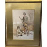 Gentleman with Gun and Spaniel (William Arnold Woodhouse)
