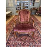 An Early Louis XV Beechwood Fauteuil (Open Armchair)