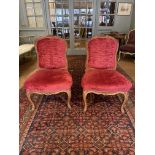 A Pair of Period Louis XV Beechwood Salon Chairs