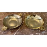 A Pair of Silver-Gilt Sweetmeat Dishes with Handles