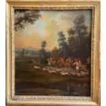 Property of a Gentleman.  Attributed to Jan Wyck (1645-1702). A Hunting Scene. Oil on canvas.