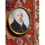An Oval Portrait Miniature of a Gentleman by George Engleheart (1750 - 1829)