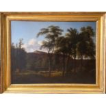 Property of a Gentleman. Pastoral Wooded Landscape. Oil on canvas. Attributed to Pierre-Henri De