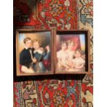 Two Pairs of Turnbull Family Portrait Miniatures