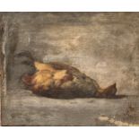 [?] A Still Life Of A Partridge (Circle of Daumier). Oil on Canvas. Dimensions: Unframed: 15 in (