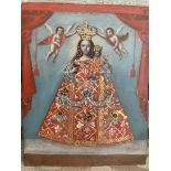 Spanish Colonial School (18th Century), The Madonna and Child / A Bleeding Nun (verso)