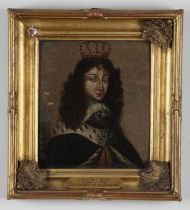 A Youthful Portrait of Louis XIV (French School, 17th Century)