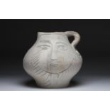 Picasso, Pablo (1881 - 1973), A Very Large, Double-Handled Vessel in White Clay
