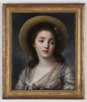 Ledoux, Jeanne-Philiberte (1767 - 1840), A Girl in a Straw Hat