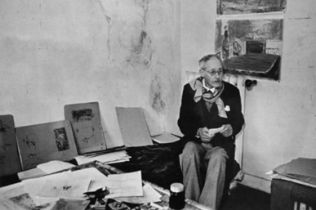 Henri Cartier-Bresson (1908 - 2004), Bonnard in his Studio, Le Cannet, France 1944