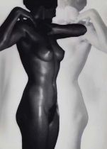 Heinz Hajek-Halke (1898 - 1983), Black & White Nude, Preliminary Study, c. 1930 - 1936
