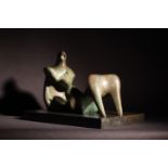 Moore, Henry (1898-1986), Working Model for Two Piece Reclining Figure: Armless (1975), Bronze