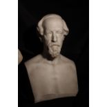 E. W. Wyon, Portrait Bust of Notable Man of Letters, Marble