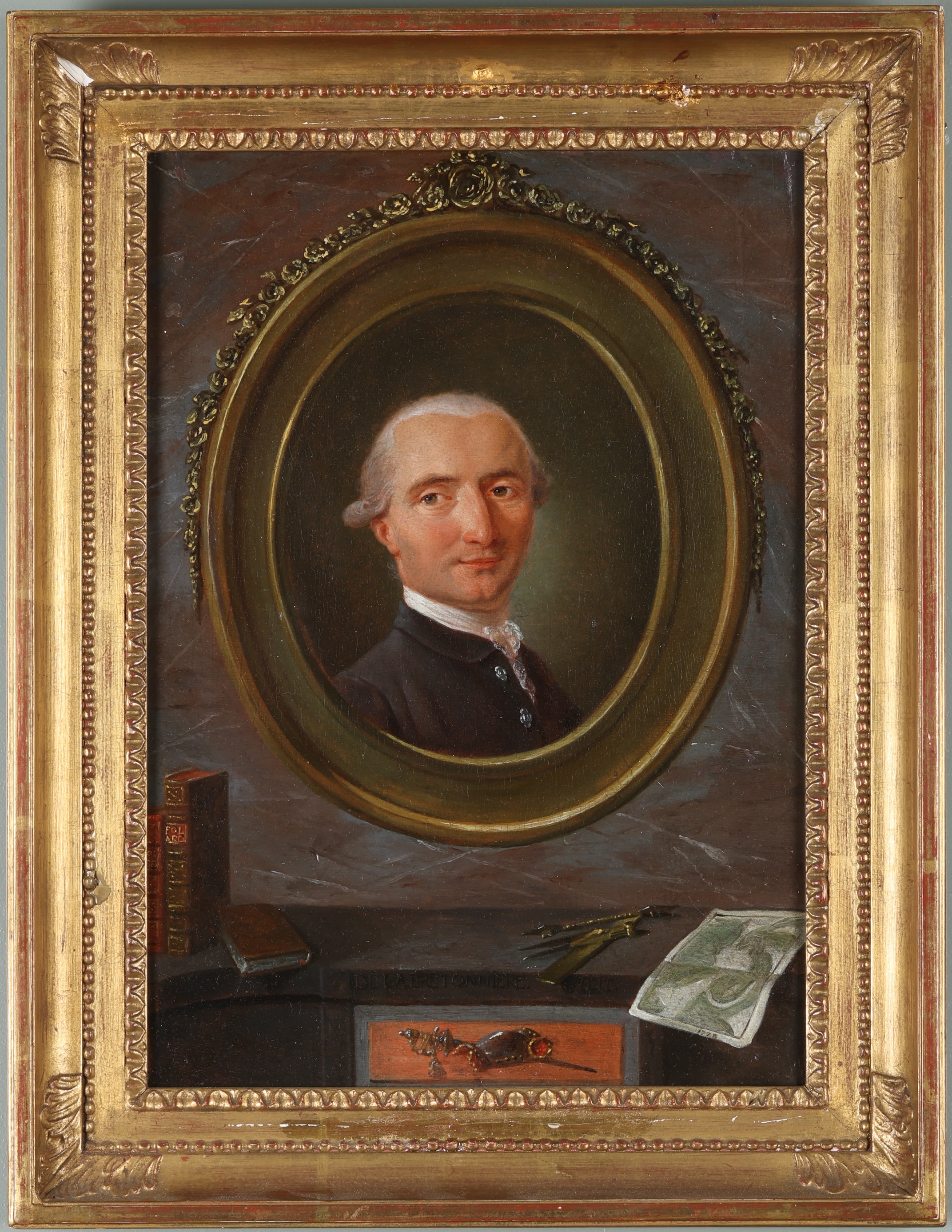 Fredou De la Bretonniere, Jean-Martial (1710 - 1795), Portrait of Charles Vallet des Barres (?) with