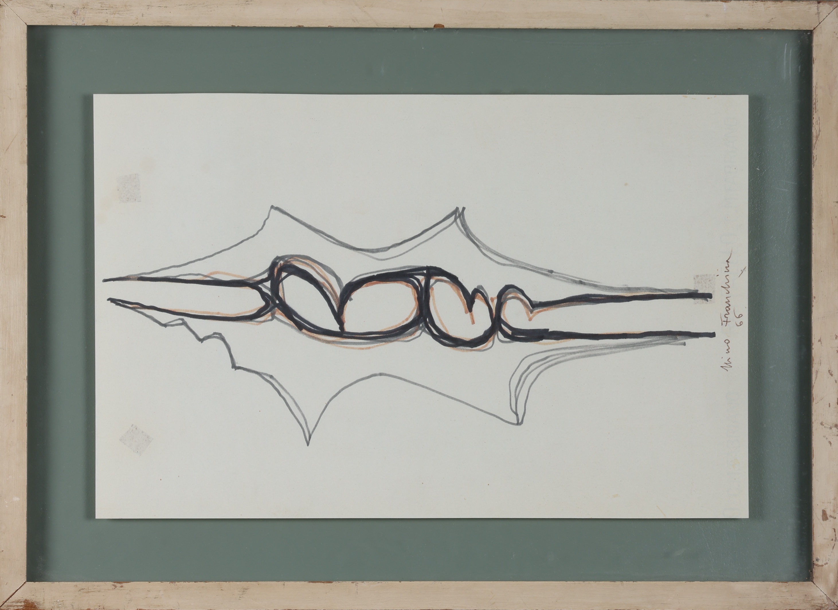 Franchina, Nino (1912-1987), Untitled drawing (1966) - Image 2 of 2